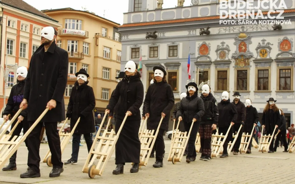 Velikonoční hrkání v Budějcích