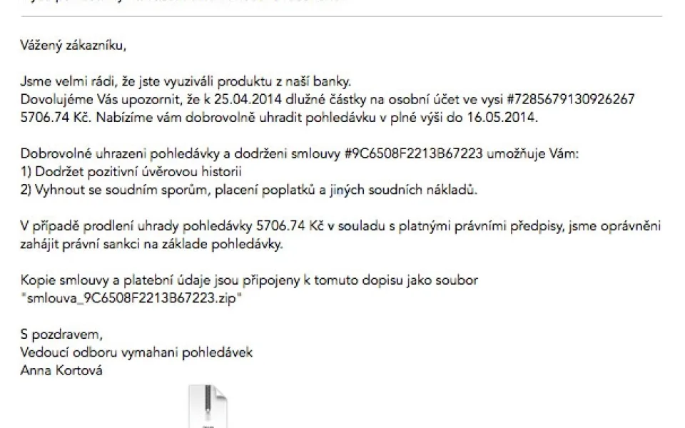 Falešný e-mail