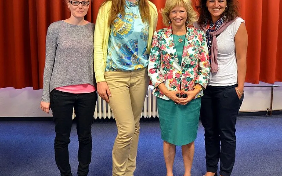 Zleva Andrea Ondráková, Martina Dvořáková, Helen Doron a Marta Toulová