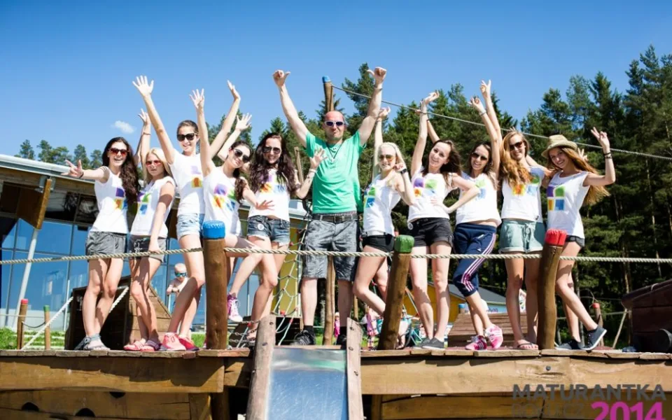 Finalistky Maturantky Roku 2014 při soustředění na Lipně