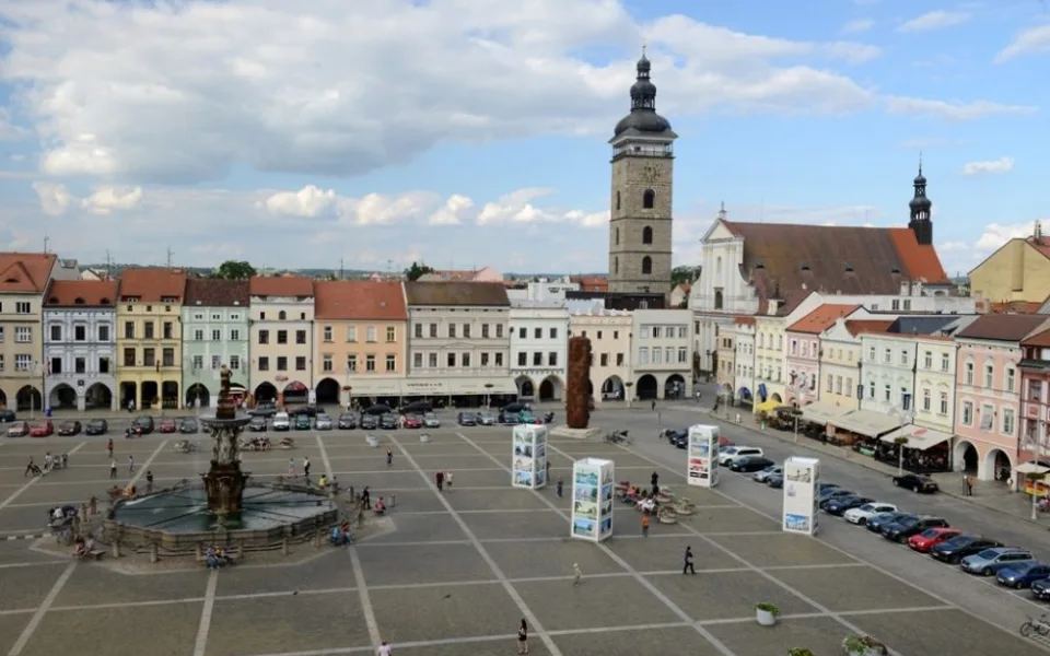 Výstava v centru Českých Budějovice