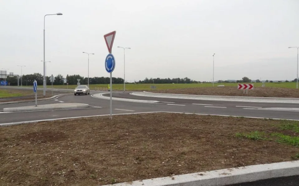 Turbo okružní křižovatka v Českých Budějovicích