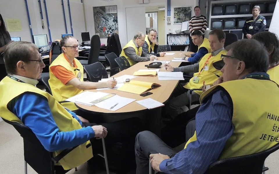 Zásah řídil havarijní štáb elektrárny