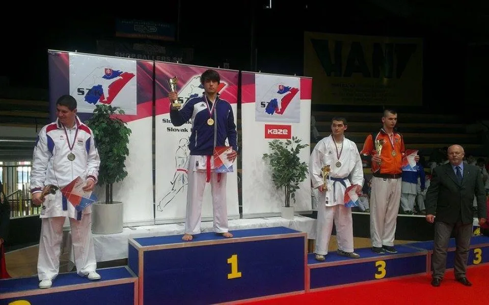 Tomáš Hermann zvítězil v kumite muži nad 84 kg na GP v Bratislavě