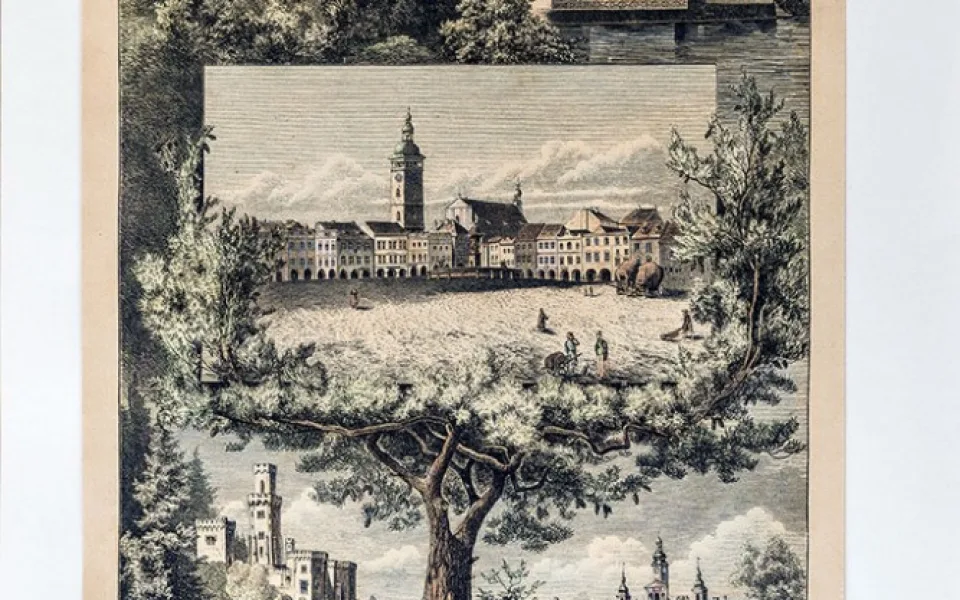 Historická veduta Českých Budějovic