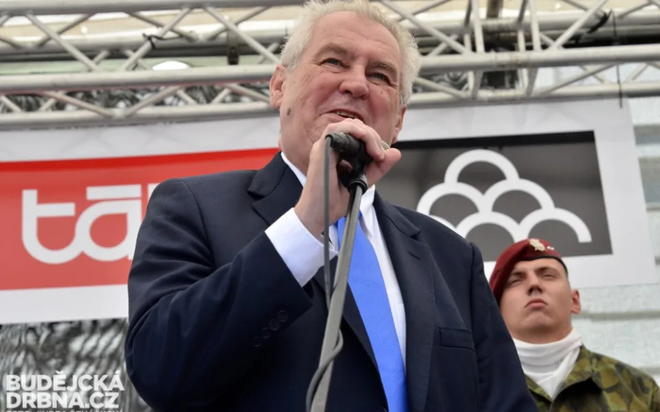 Prezident při návštěvě Tábora