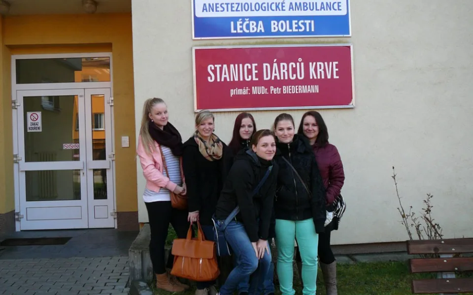 Dárci krve ze střední školy obchodní