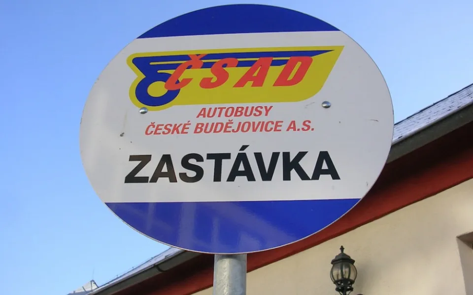 Zastávkový terč ČSAD České Budějovice