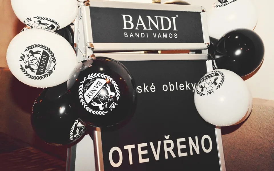 Slavnostní otevření nové prodejny Pánských obleků BANDI