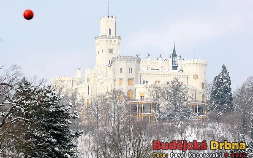 Hluboká nad Vltavou v zimě