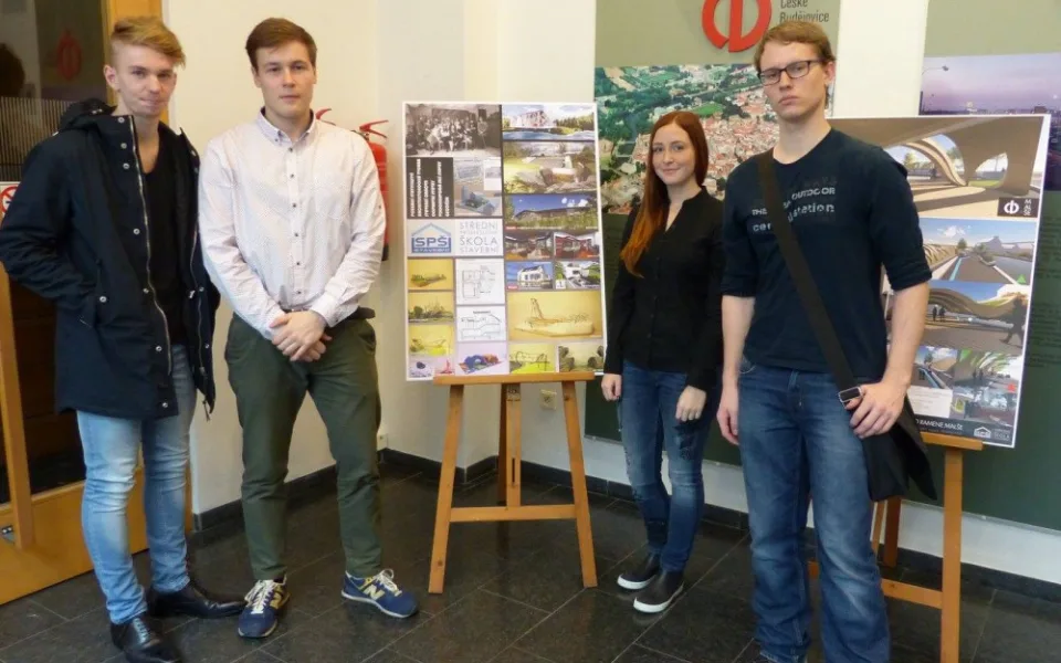 Zleva na fotografii Tomáš Račák, Adam Pejchal, Andrea Matějková, Michal Fajtl