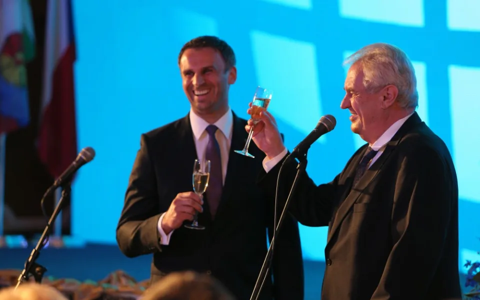 Jiří Zimola a Miloš Zeman