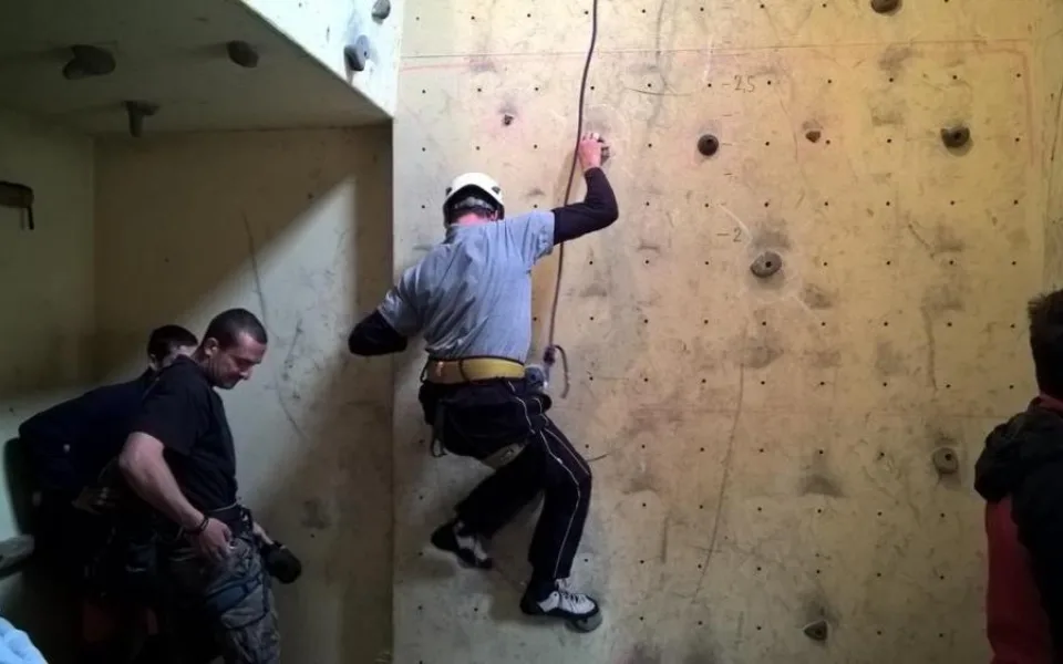 Krajská hasičská soutěž v lezení na umělé stěně