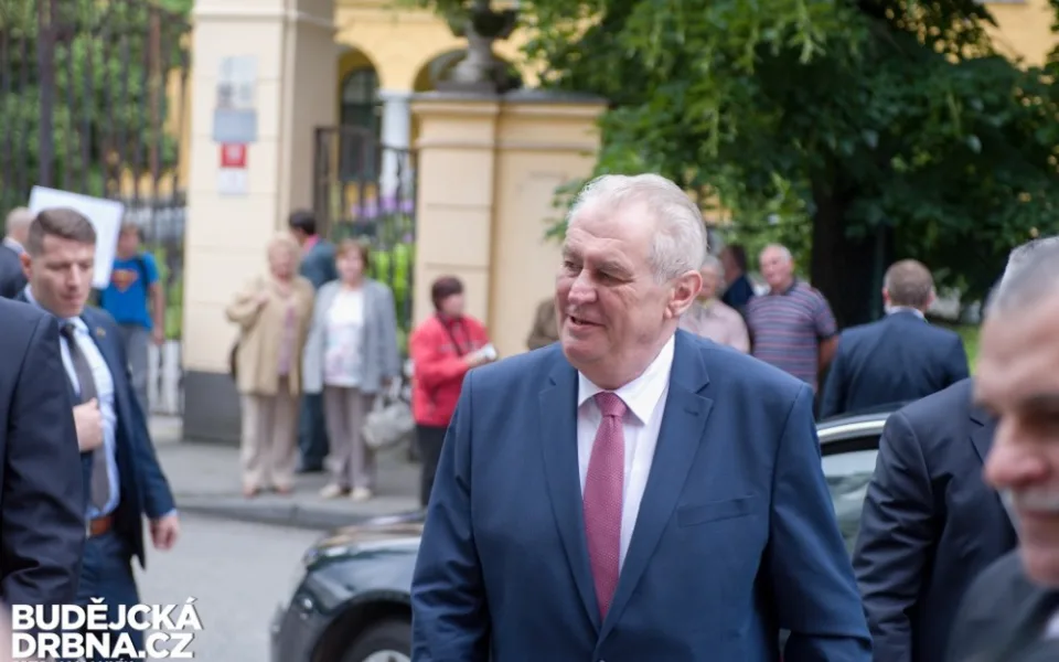 Miloš Zeman v Jihočeském kraji