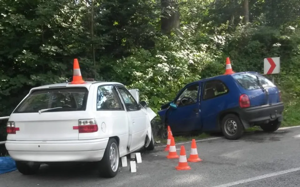 Střet aut za Prachaticemi