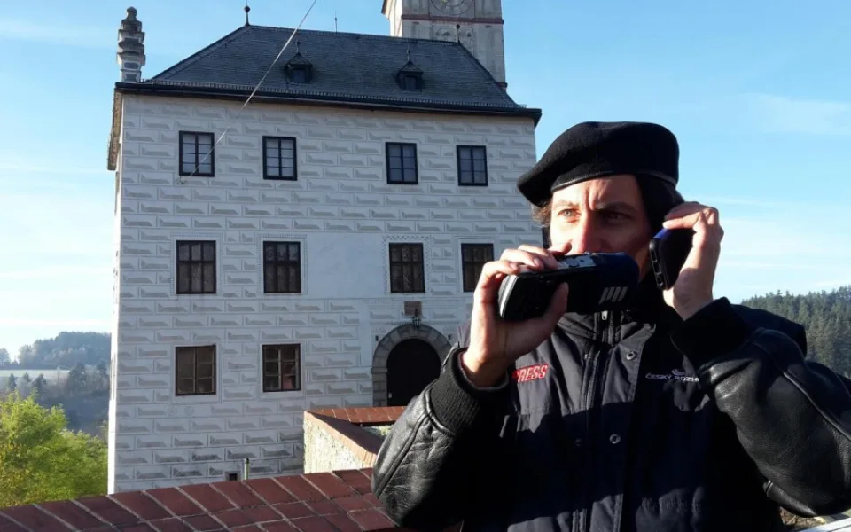 Taktické cvičení hasičů na hradu Rožmberk