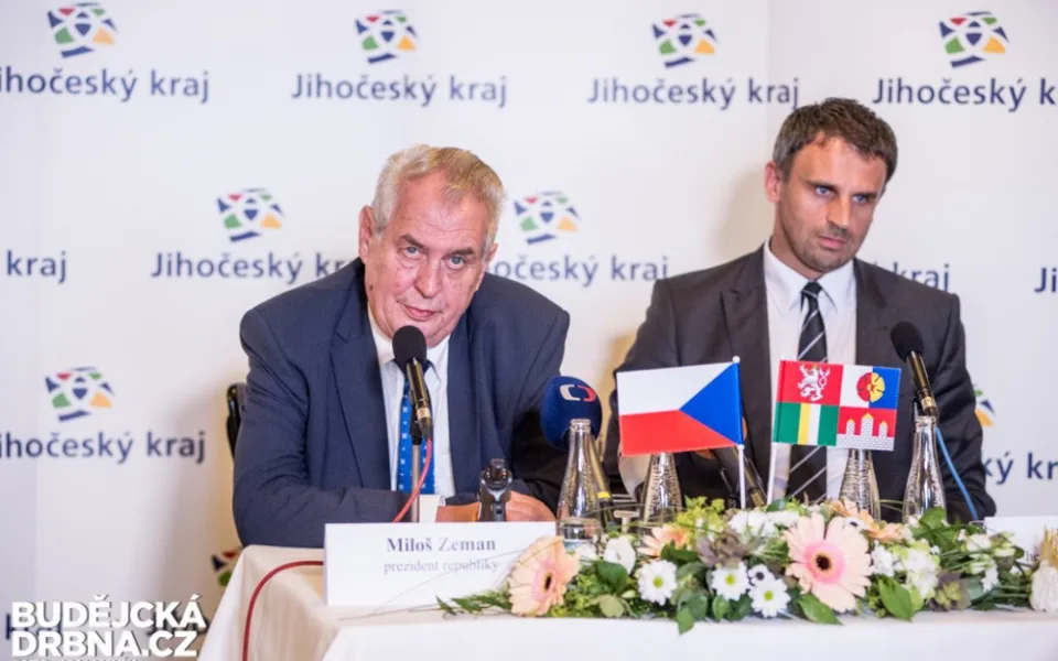 Miloš Zeman na jihu Čech