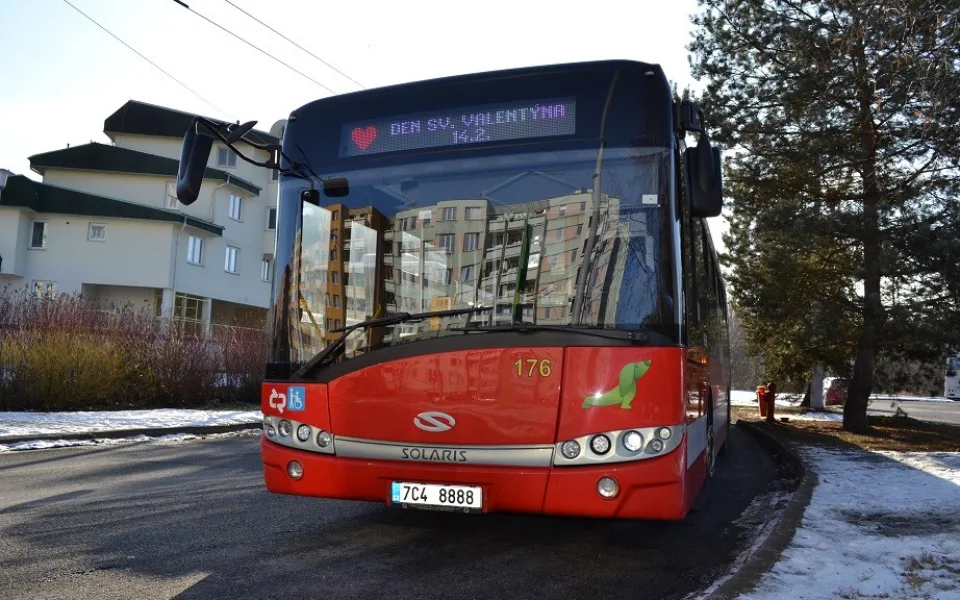 Valentýnský autobus.