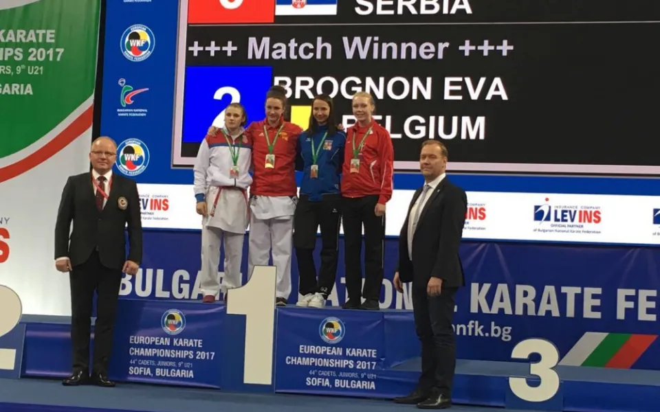 Martina Šáchová na slavnostním vyhlášení