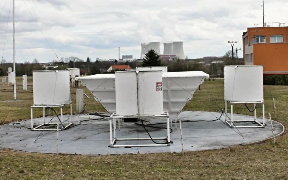 U Temelína provozuje ČHMÚ jednu ze svých klíčových observatoří.