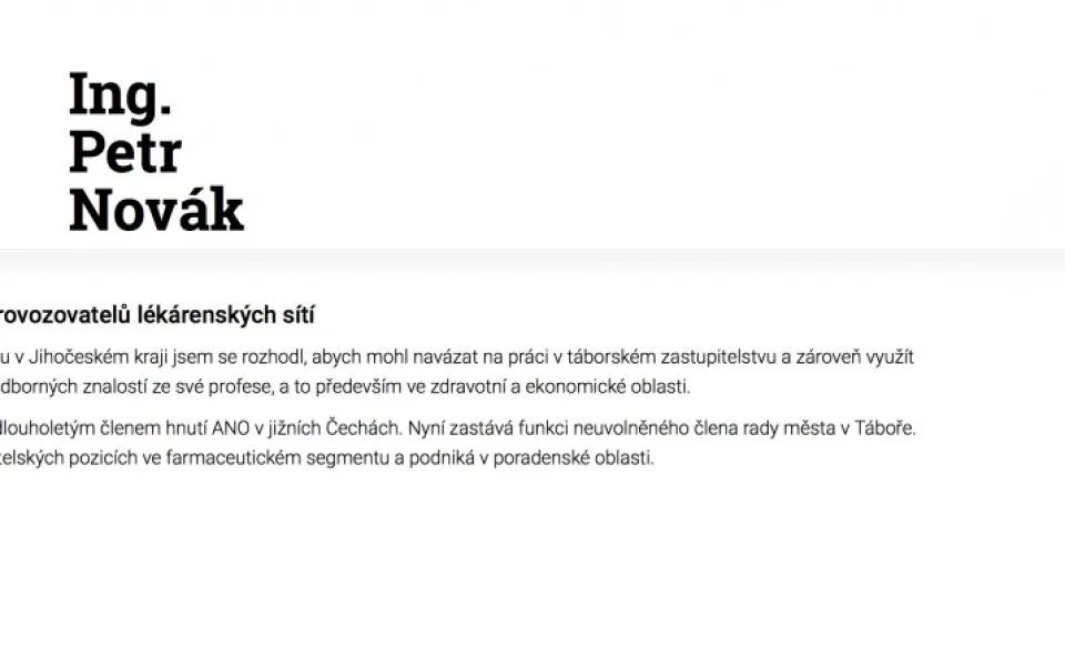 Ing. Petr Novák?