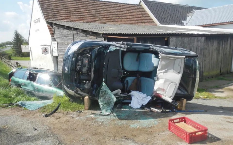 Dopravní nehoda v Křižanově na Písecku.