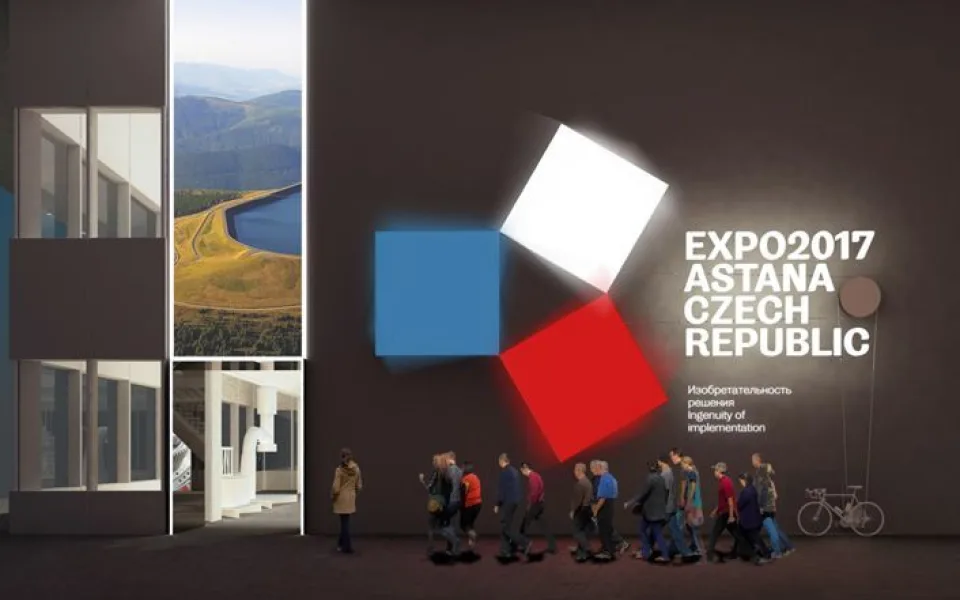 Vizualizace českého pavilonu.