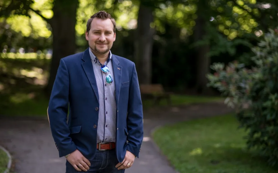 Stanislav Trs, vedoucí kulturního a informačního střediska v Kaplici.