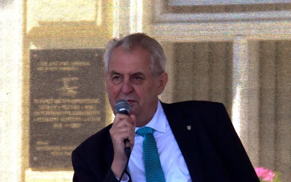 Miloš Zeman v Milevsku.
