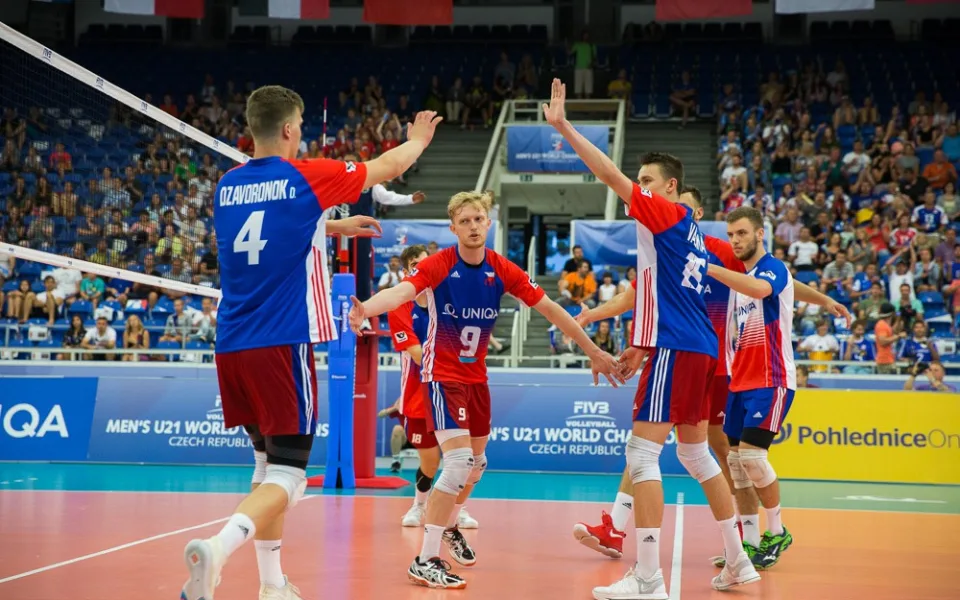 Česká volejbalová reprezentace do 21 let.