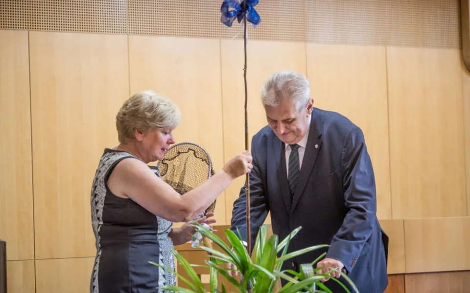 Ivana Stráská a Miloš Zeman.