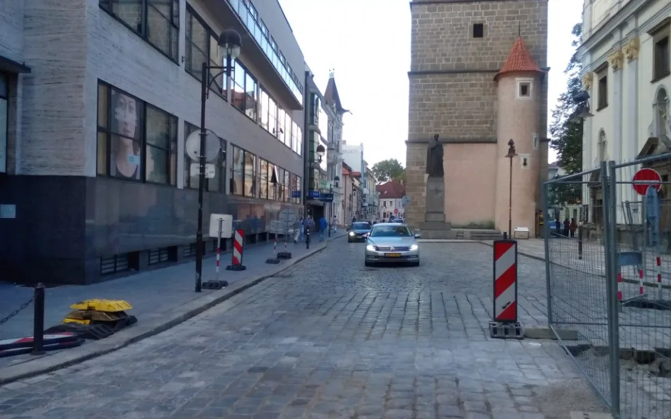 Ulice U Černé věže v Českých Budějovicích.
