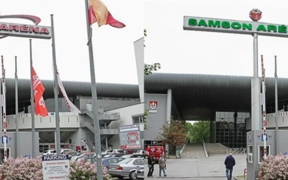 Českobudějovický zimní stadion.