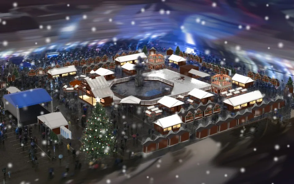 V centru Budějc roste adventní tržiště, unikátní kluziště zdobí se vánoční strom, chystá se betlém. Náměstí bude také dějiště celé řady kulturních akcí.