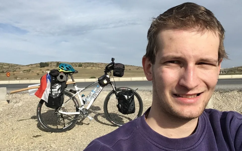Pětadvacetiletý cestovatel Tadeáš Šíma z Prachatic zahájil expedici Na kole přes Afriku.