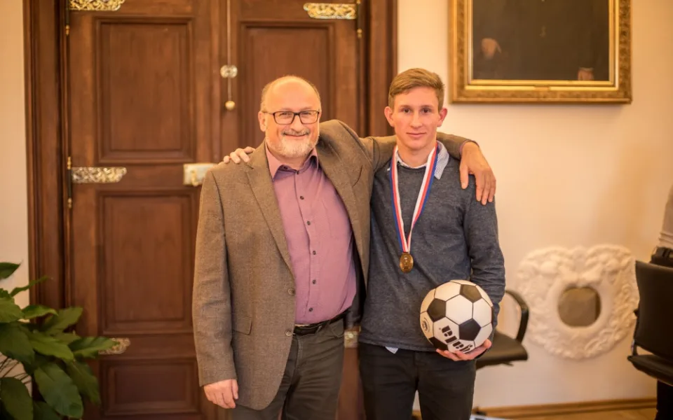 David Višvader na návštěvě u primátora Jiřího Svobody