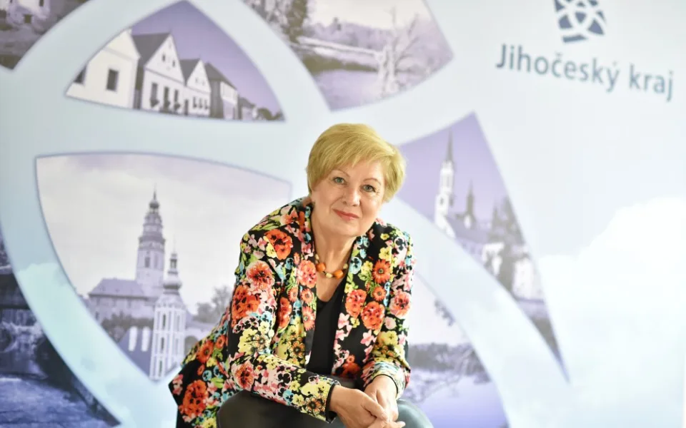 Hejtmanka Jihočeského kraje Ivana Stráská.