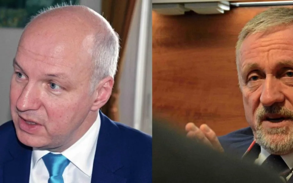 Pavel Fischer a Mirek Topolánek