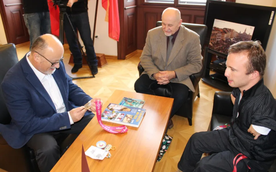 Arny Petráček a primátor Jiří Svoboda