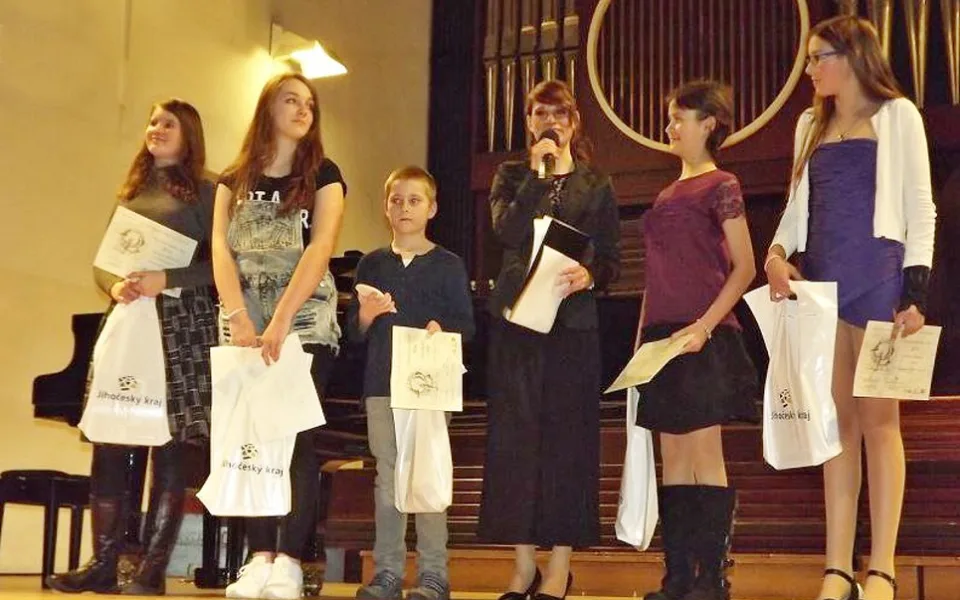 Vyhlašování loňského ročníku ankety Talent Jihočeského kraje.