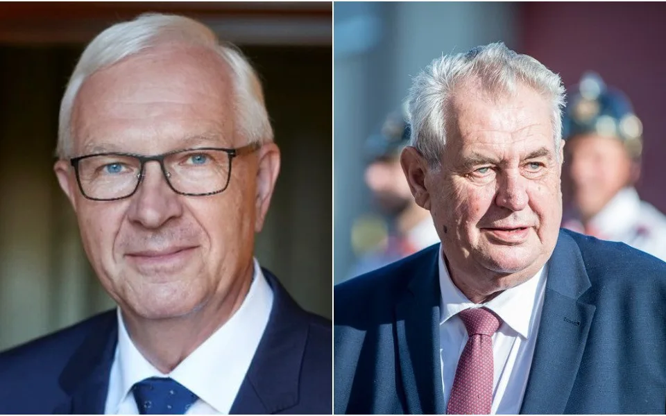 Prezidentští kandidáti Jiří Drahoš a Miloš Zeman