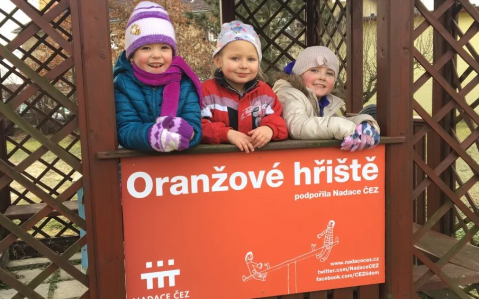 Hřiště vzniklo za přispění Nadace ČEZ