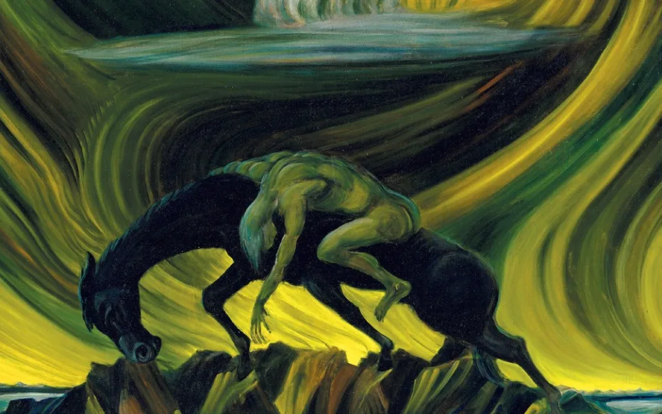Anton Jazsusch, Nirvána, 1922, Východoslovenská galerie.