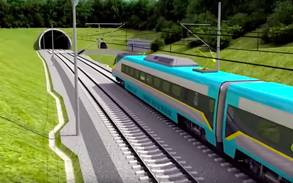 Chotýčanský tunel –vizualizace