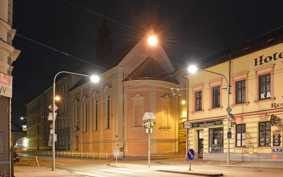 Českobudějovický kostel Nejsvětějšího Srdce Ježíšova.