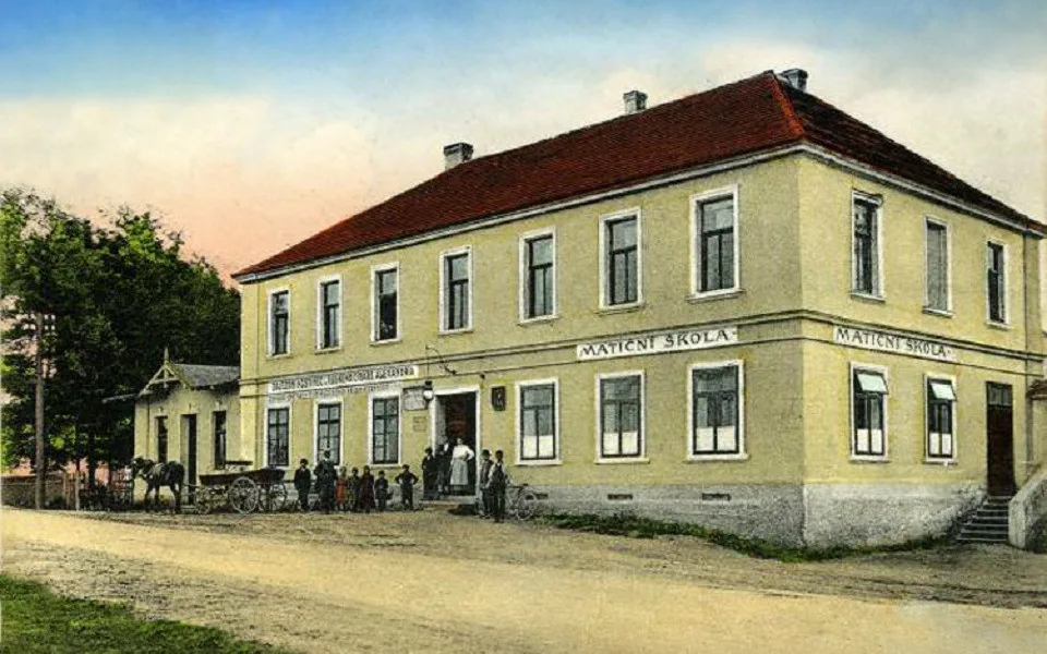 Hostinec U Ruského cara Alexandra před rokem 1914 v Českém Vrbném.
