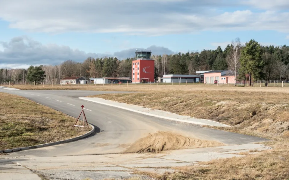 Letiště v Plané u Českých Budějovic.