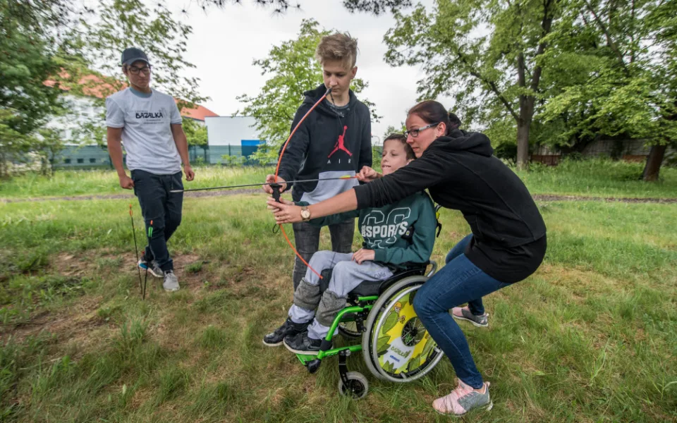 Sportovní den v budějckém Centru Bazalka