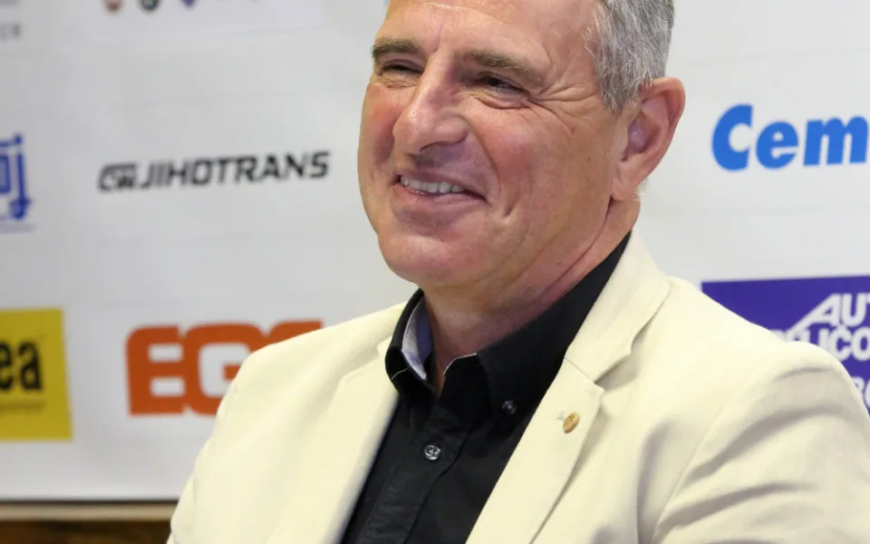 Prezident českobudějovického volejbalového klubu Jan Diviš.