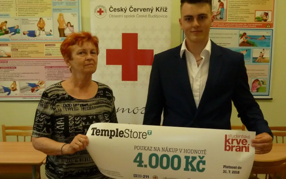 Výherce krvebraní 2018.